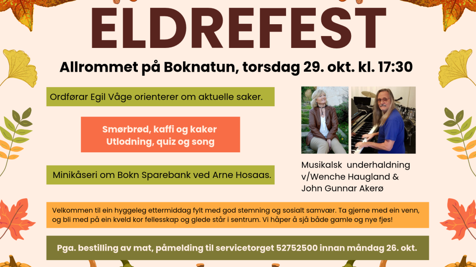 Lenkje til artikkel: Eldrefest 29. oktober