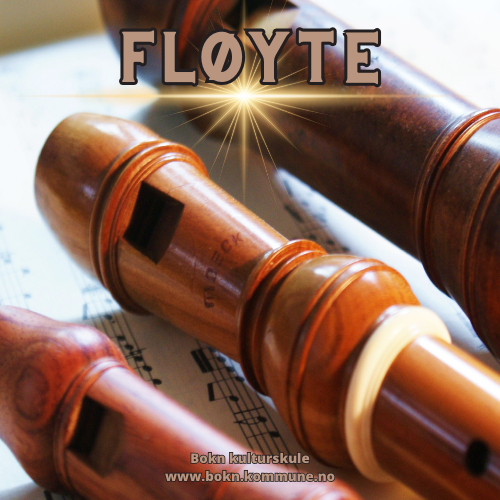 Fløyteundervisning. Demonstrasjonsbilde. - Klikk for stort bilete