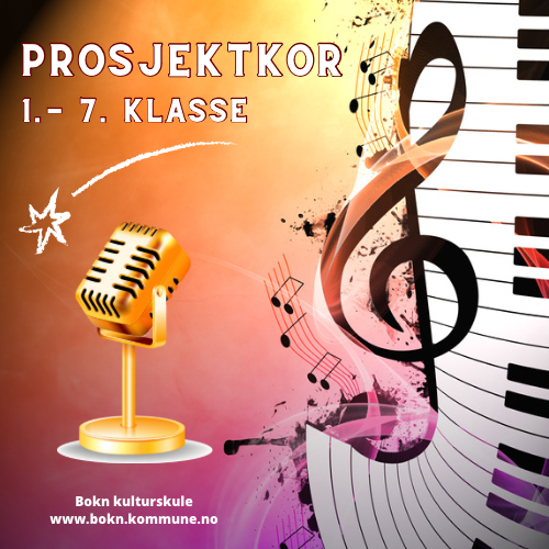 Bildet viser: Prosjektkor 1. - 7. klasse. Demonstrasjonsbilde. - Klikk for stort bilete