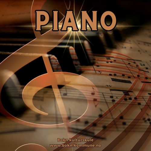 Bildet viser: Pianoundervisning. Demonstrasjonsbilde. - Klikk for stort bilete