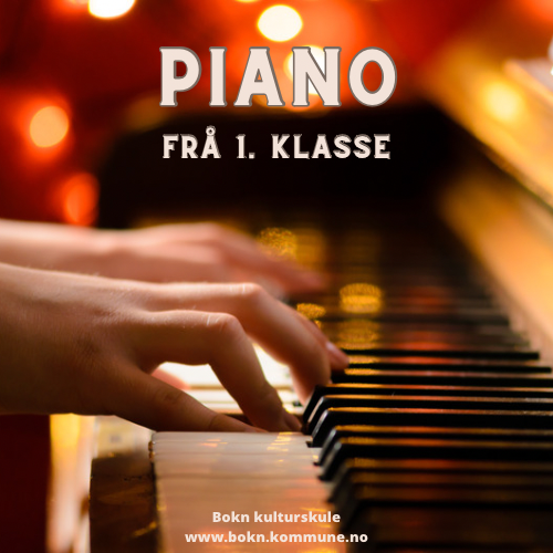 Bildet viser: Pianoundervisning. Demonstrasjonsbilde. - Klikk for stort bilete